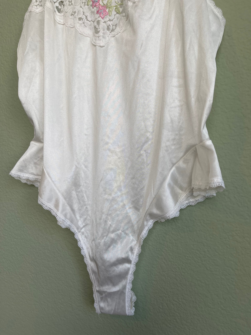 Vintage Lightweight Nylon Slip Body Suit sz L
