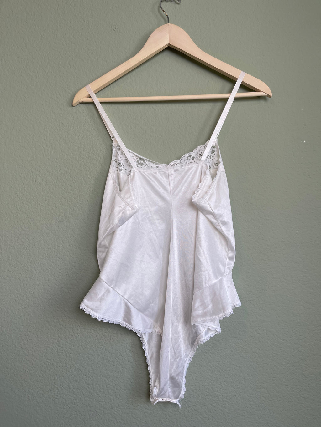 Vintage Lightweight Nylon Slip Body Suit sz L