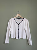 Vintage Long Sleeve Crop Button Down sz l/xl