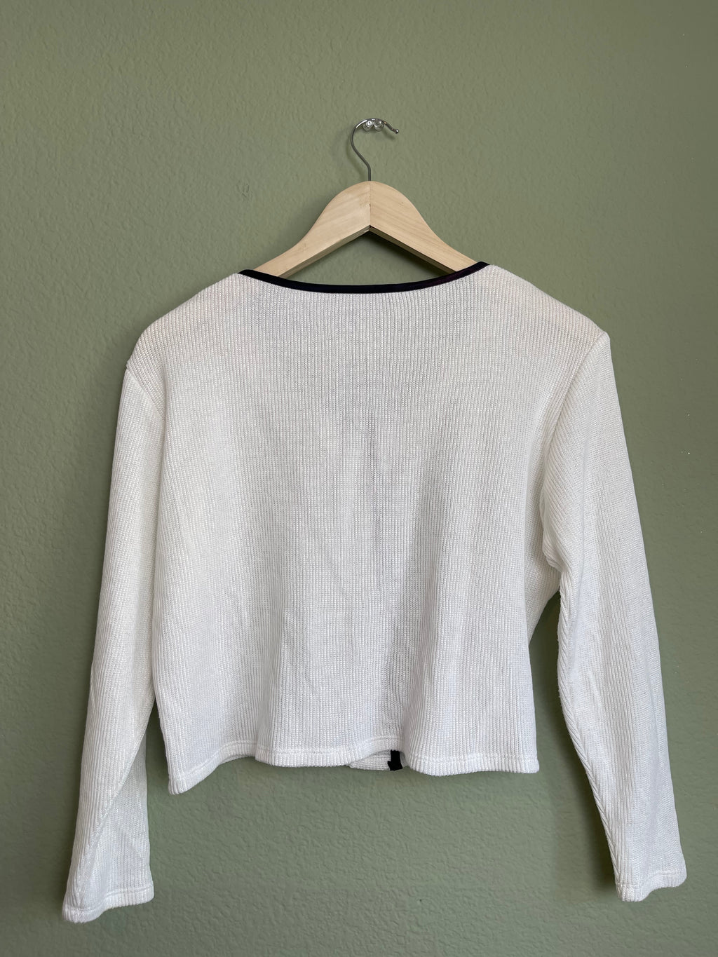 Vintage Long Sleeve Crop Button Down sz l/xl