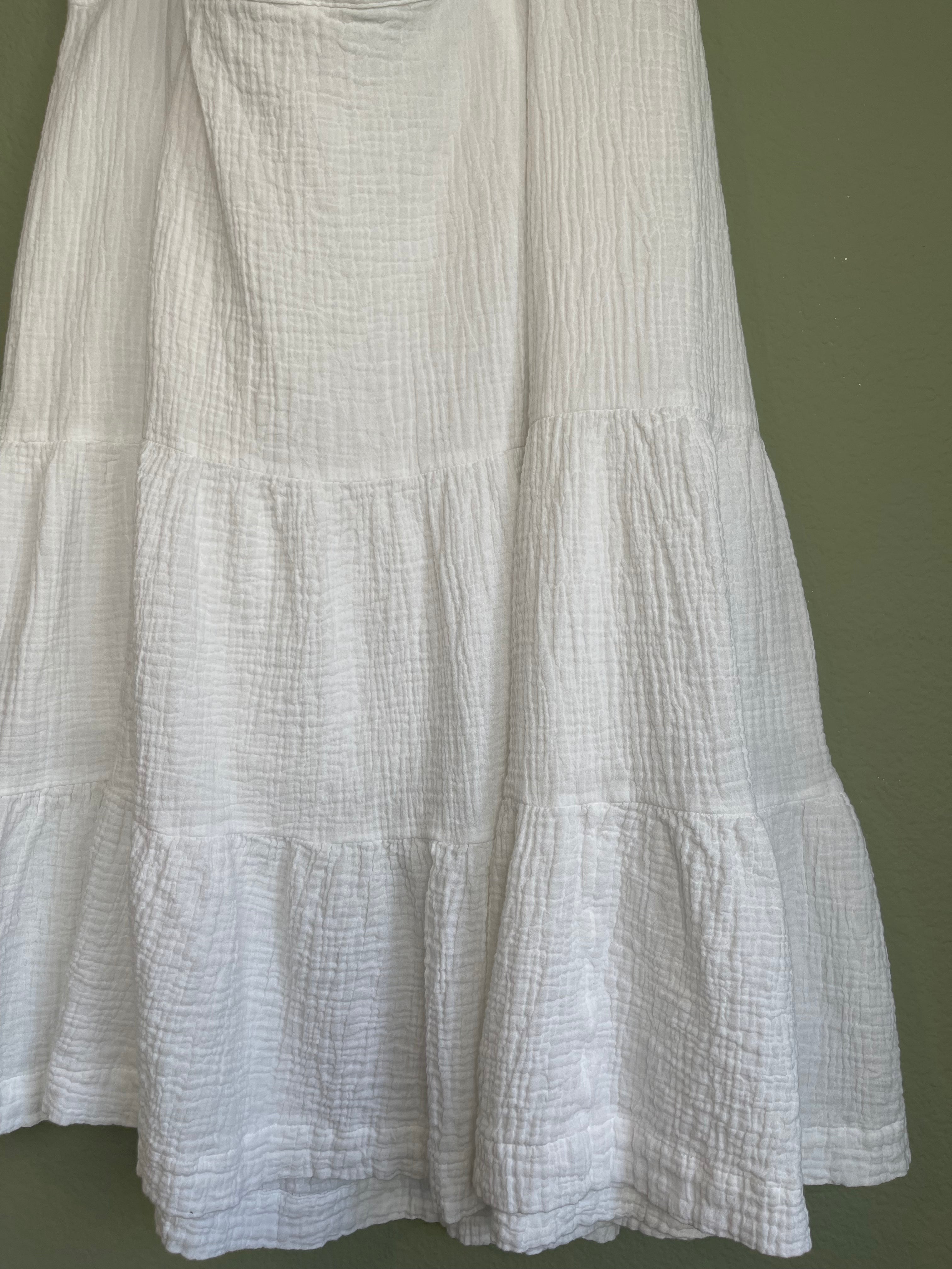 Cotton Tiered Midi/Maxi Skirt sz 2x