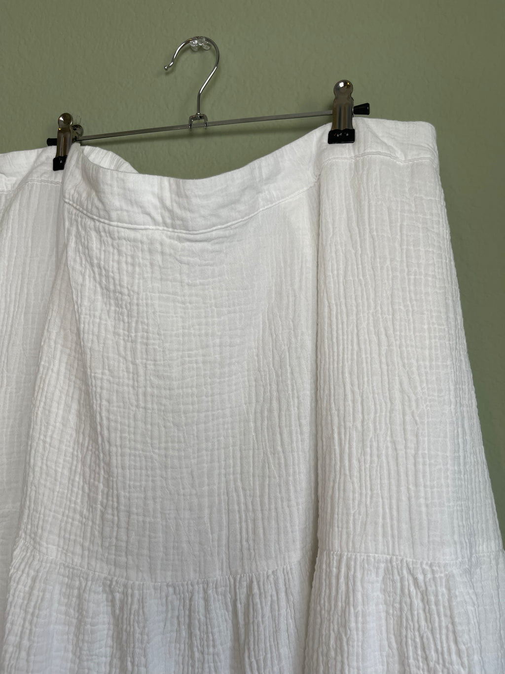 Cotton Tiered Midi/Maxi Skirt sz 2x