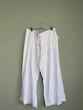 NWT Linen Blend Wide Leg Flowy Pant sz xl