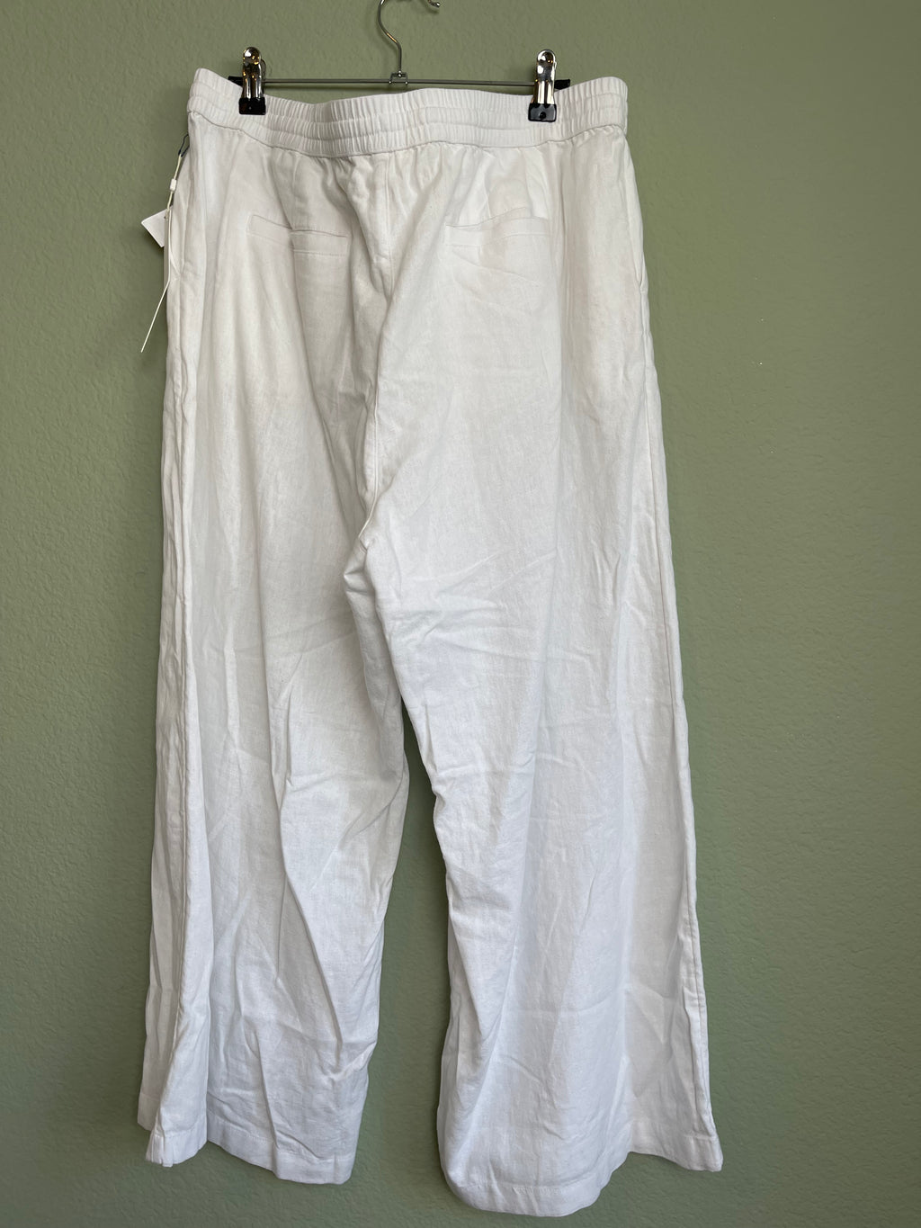 NWT Linen Blend Wide Leg Flowy Pant sz xl