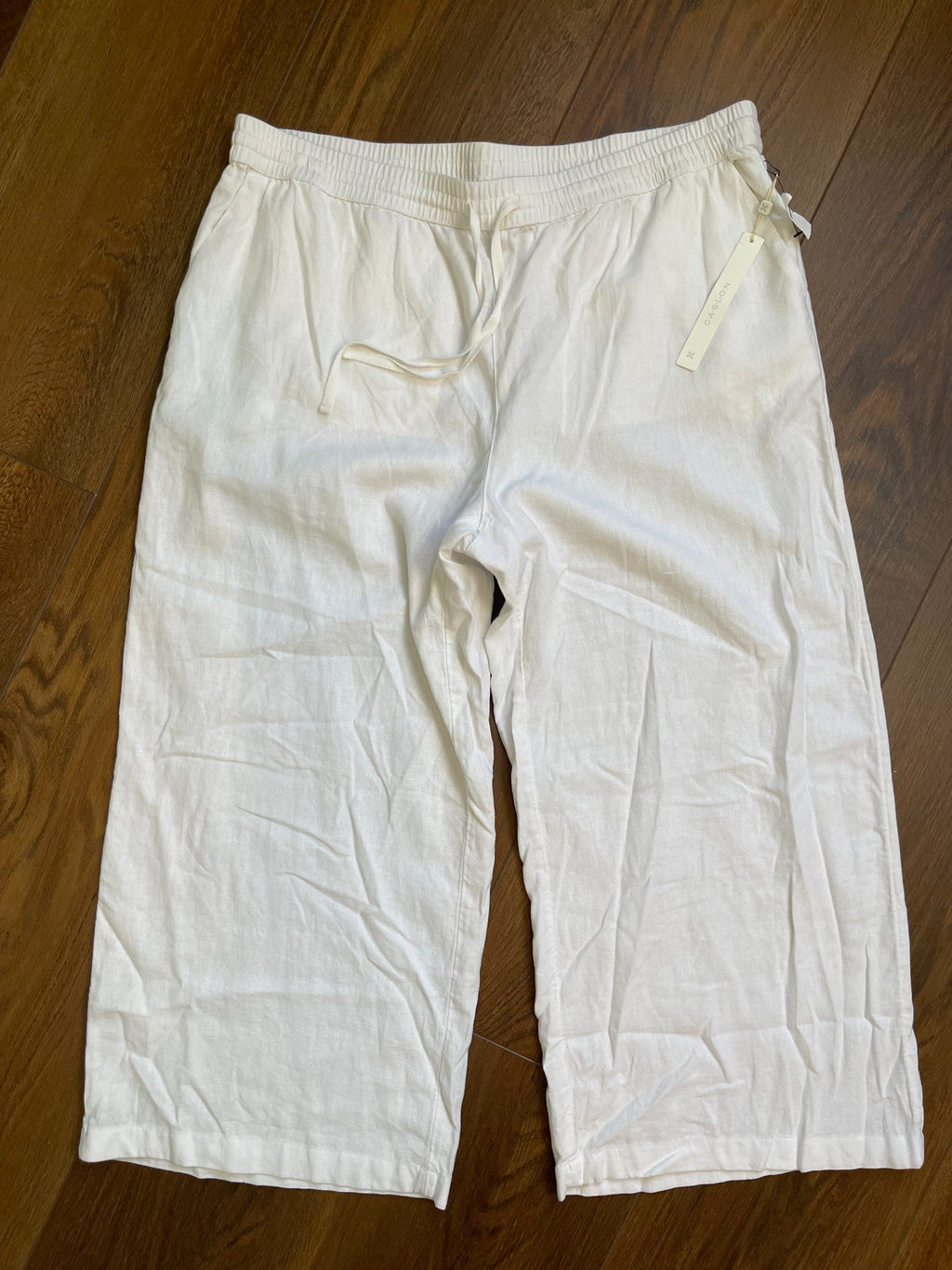 NWT Linen Blend Wide Leg Flowy Pant sz xl