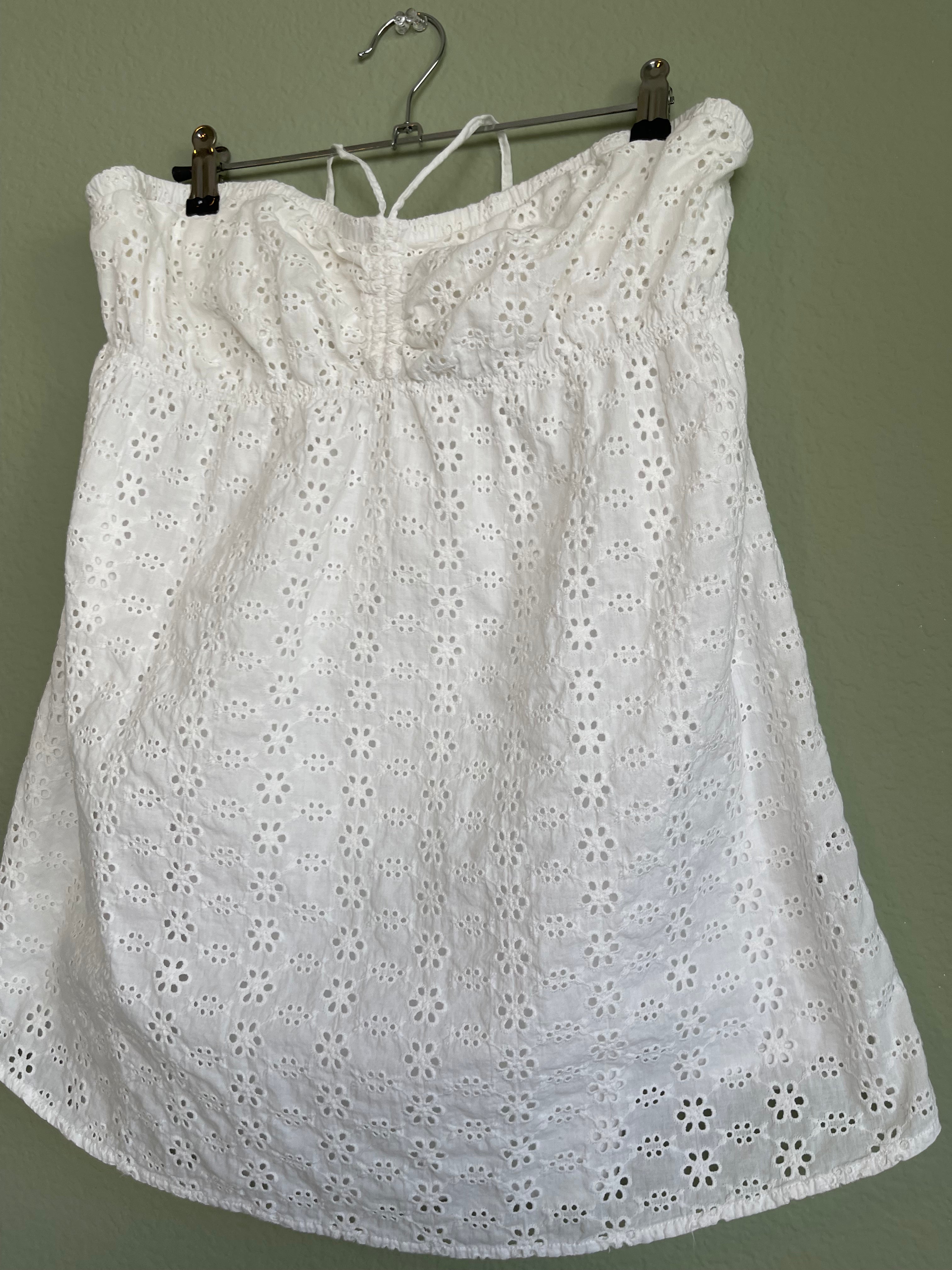 Retro Aero Eyelet Halter Tunic sz xl