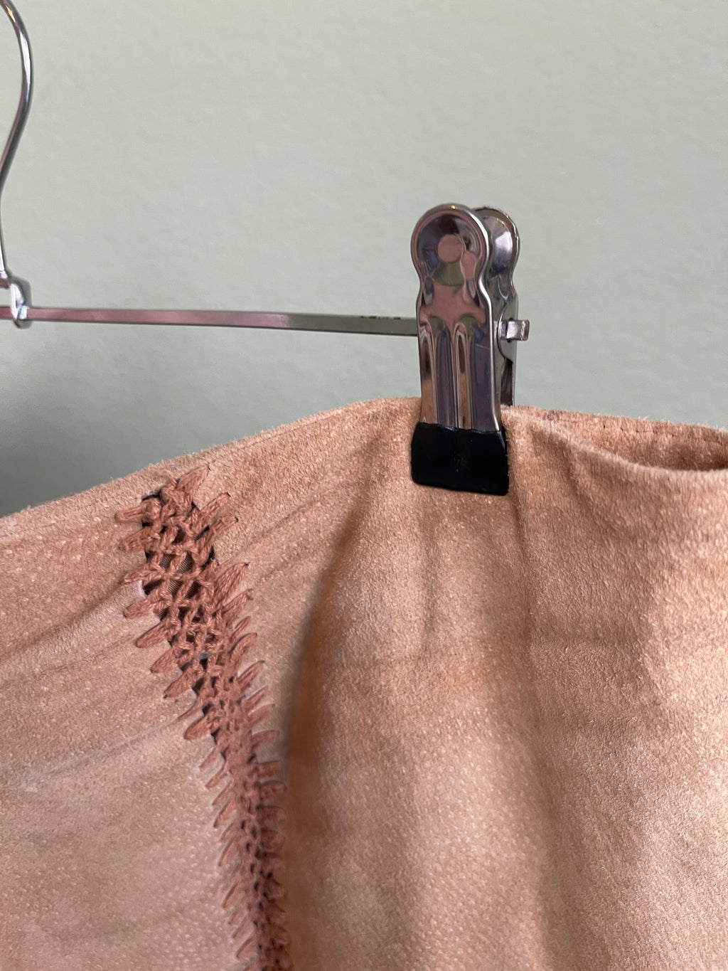 Vintage Suede Leather Maxi/Midi Skirt sz 16/18