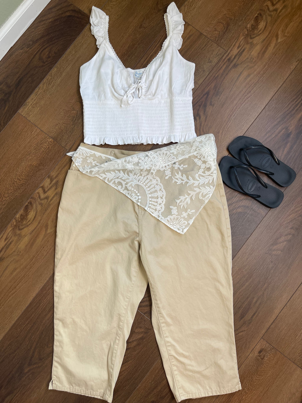 Vintage Ralph Lauren Soft Fitted Capri Pant sz 16