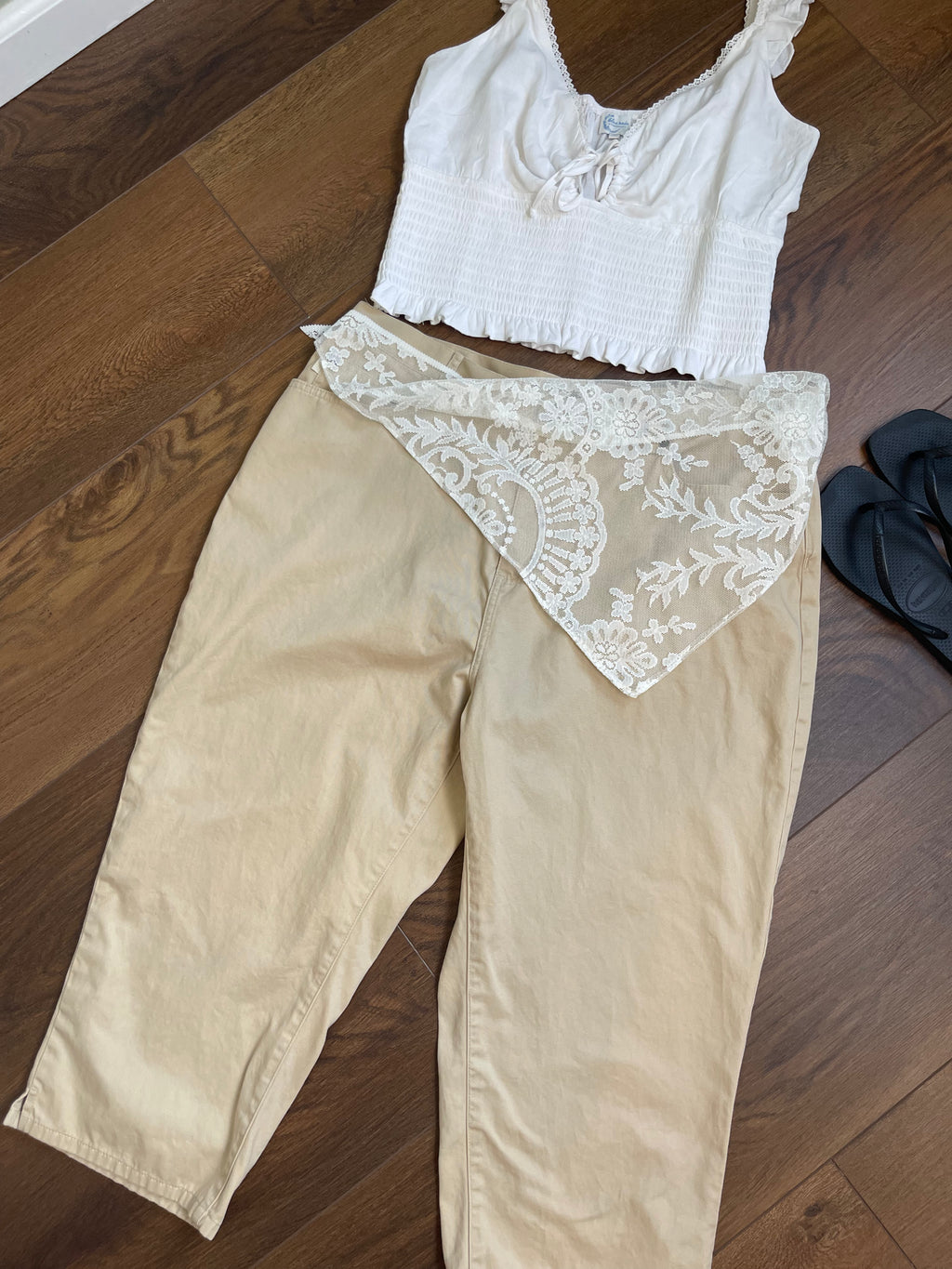 Vintage Ralph Lauren Soft Fitted Capri Pant sz 16