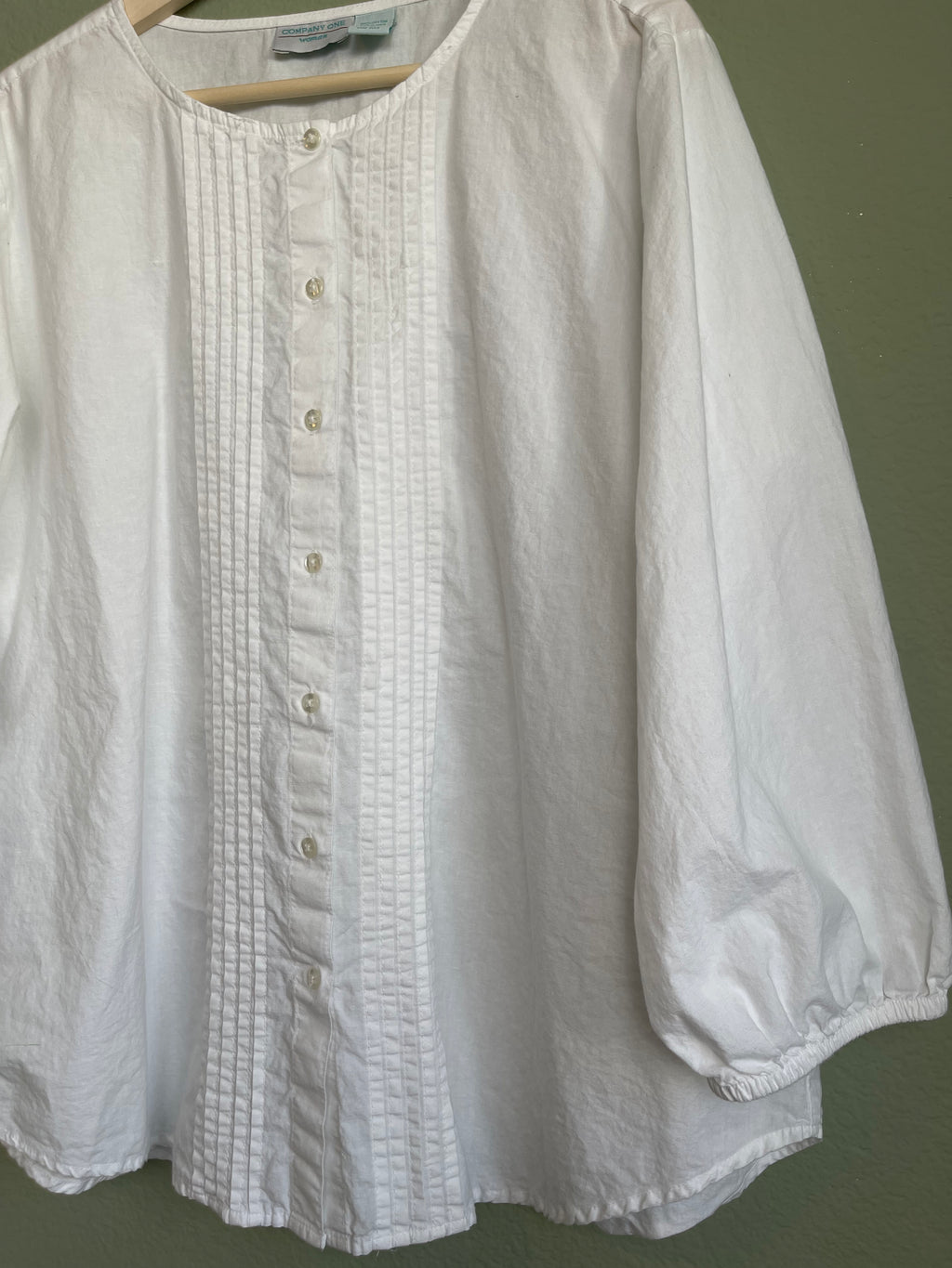 Vintage Button Front Boxy Blouse sz xl-1x