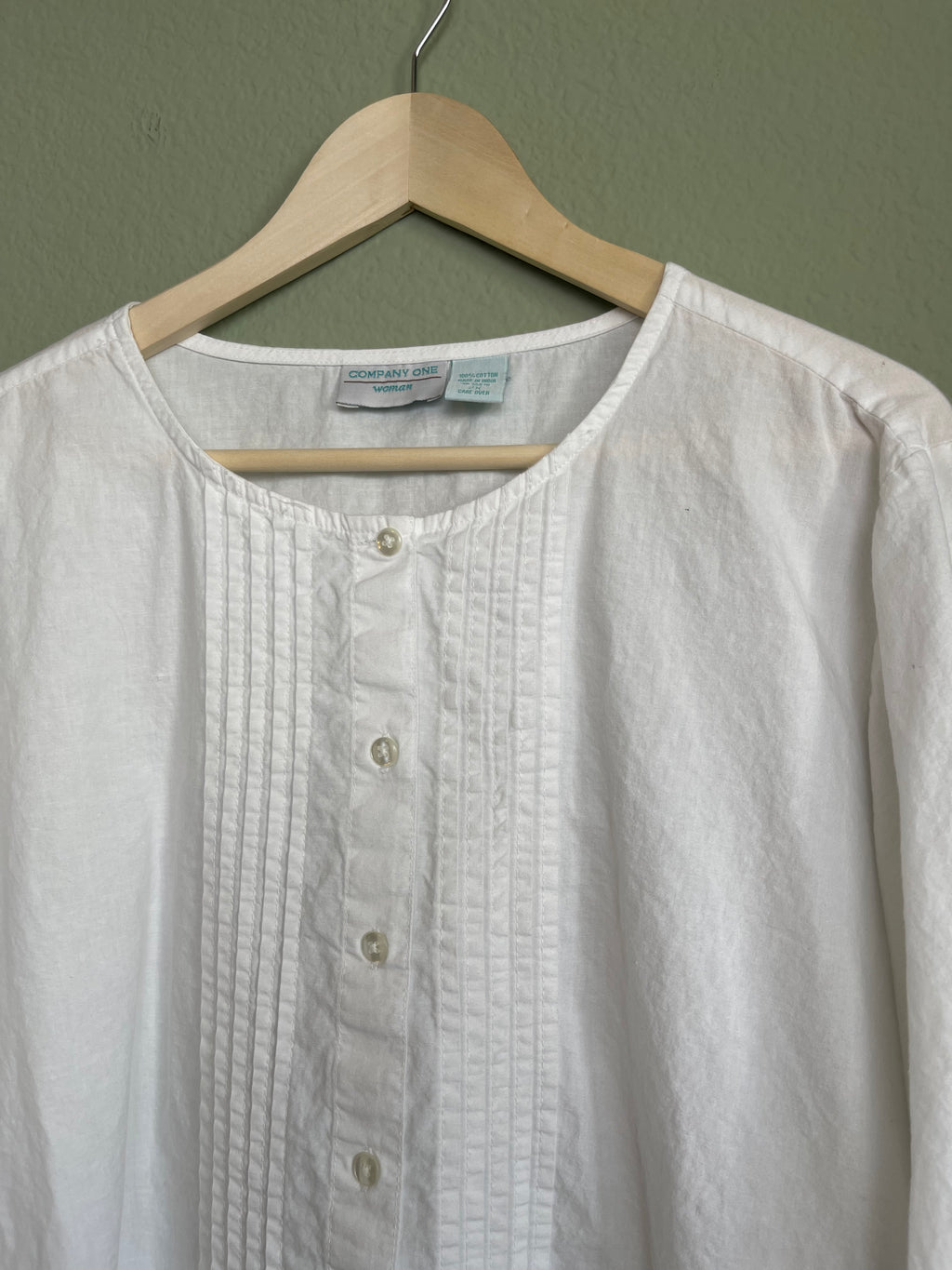 Vintage Button Front Boxy Blouse sz xl-1x