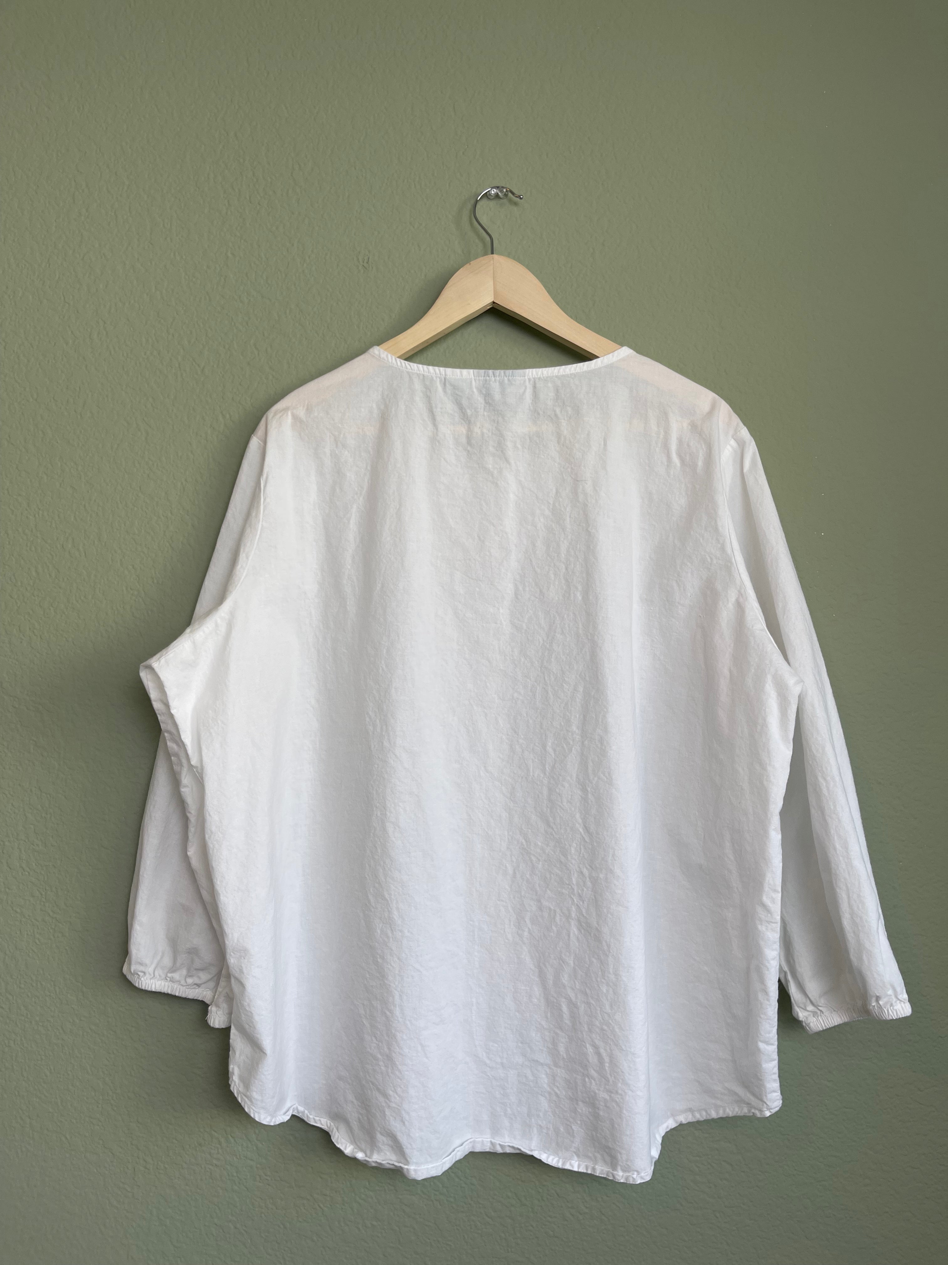 Vintage Button Front Boxy Blouse sz xl-1x
