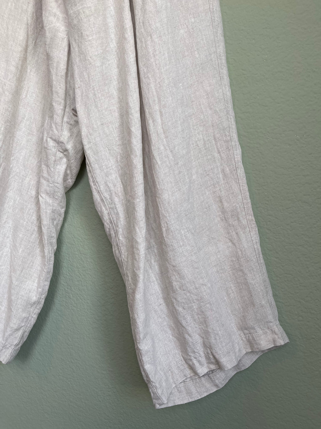 Linen Flowy Capri Pant sz xl-1xl