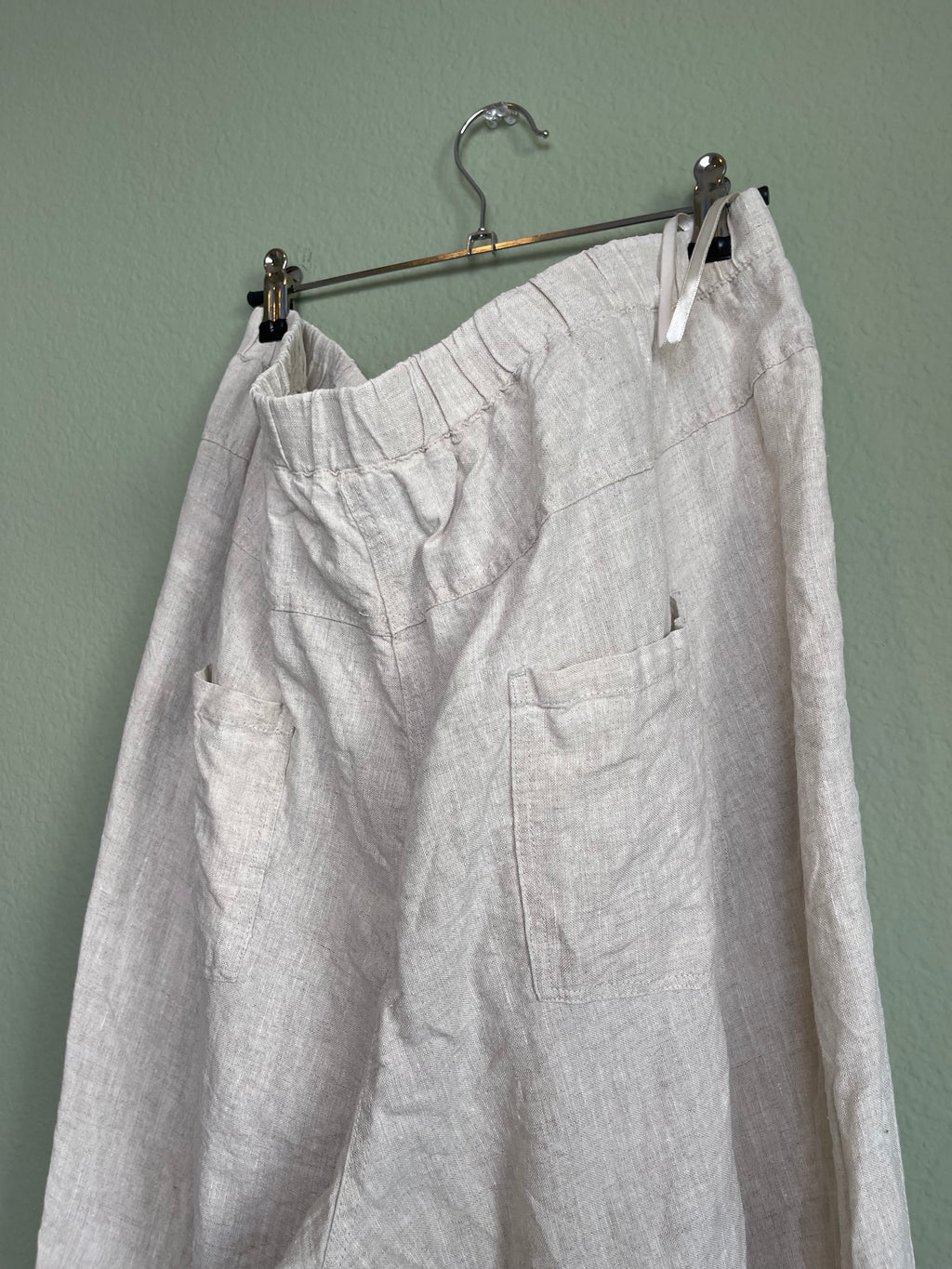 Linen Flowy Capri Pant sz xl-1xl