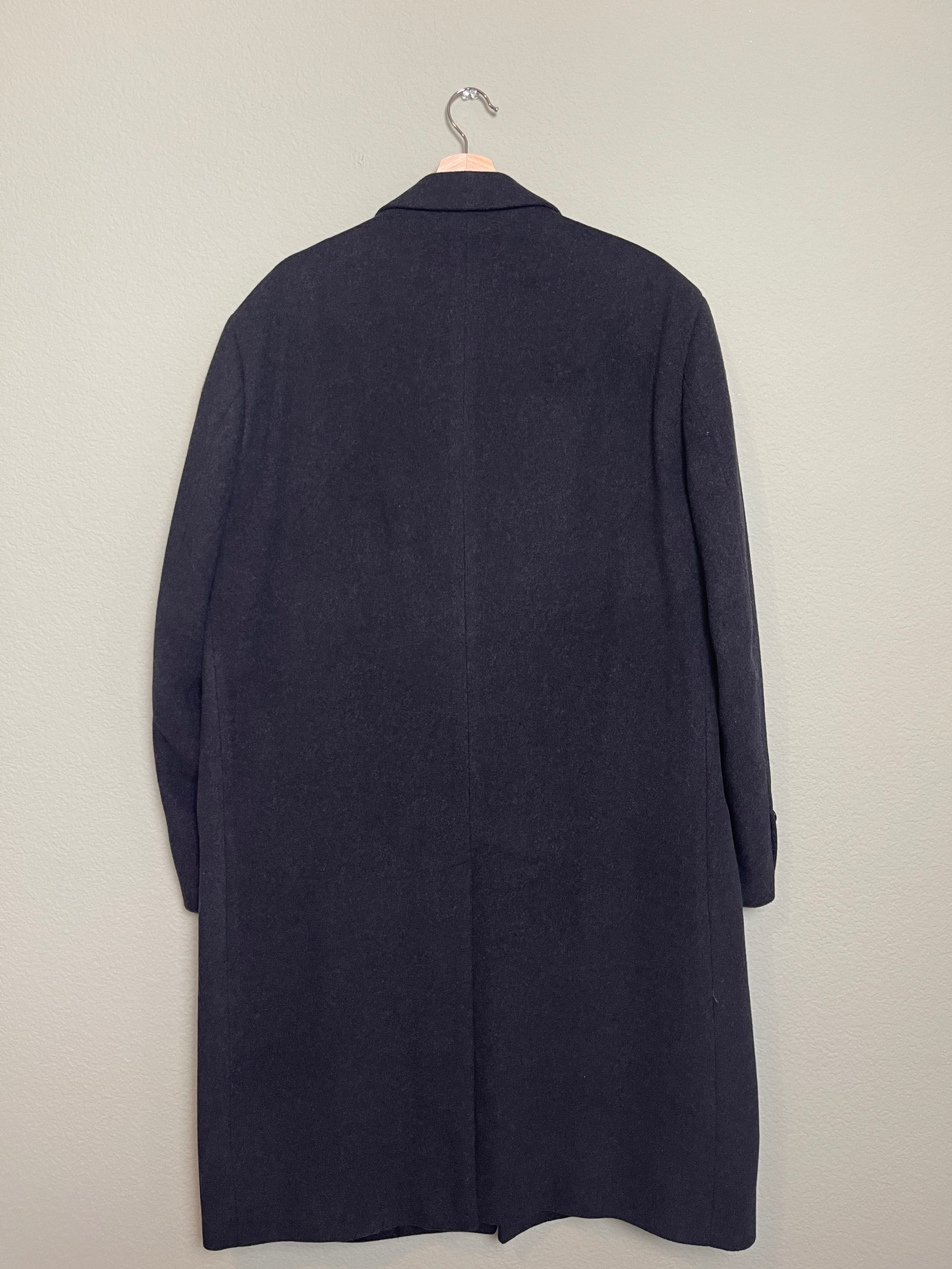 Vintage Menswear Charcoal Gray Wool Trench sz xl-1x