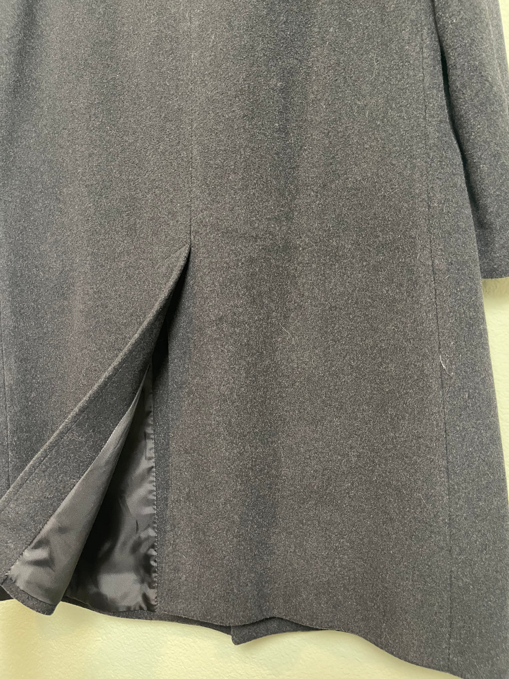 Vintage Menswear Charcoal Gray Wool Trench sz xl-1x
