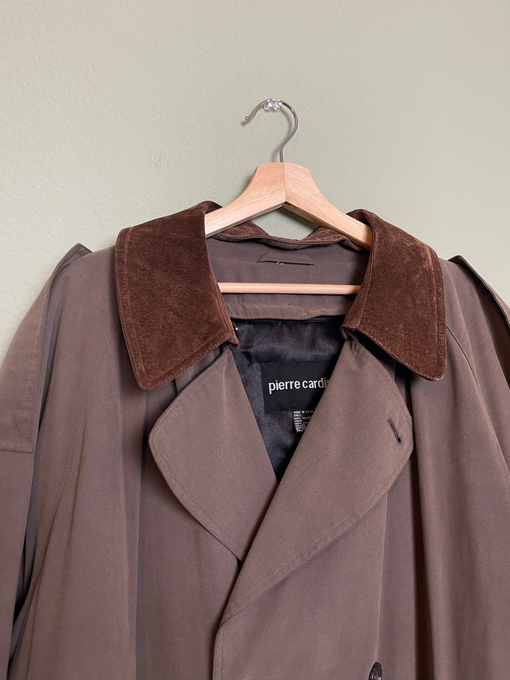 Vintage Pierre Cardin Trench Coat sz 2-3x