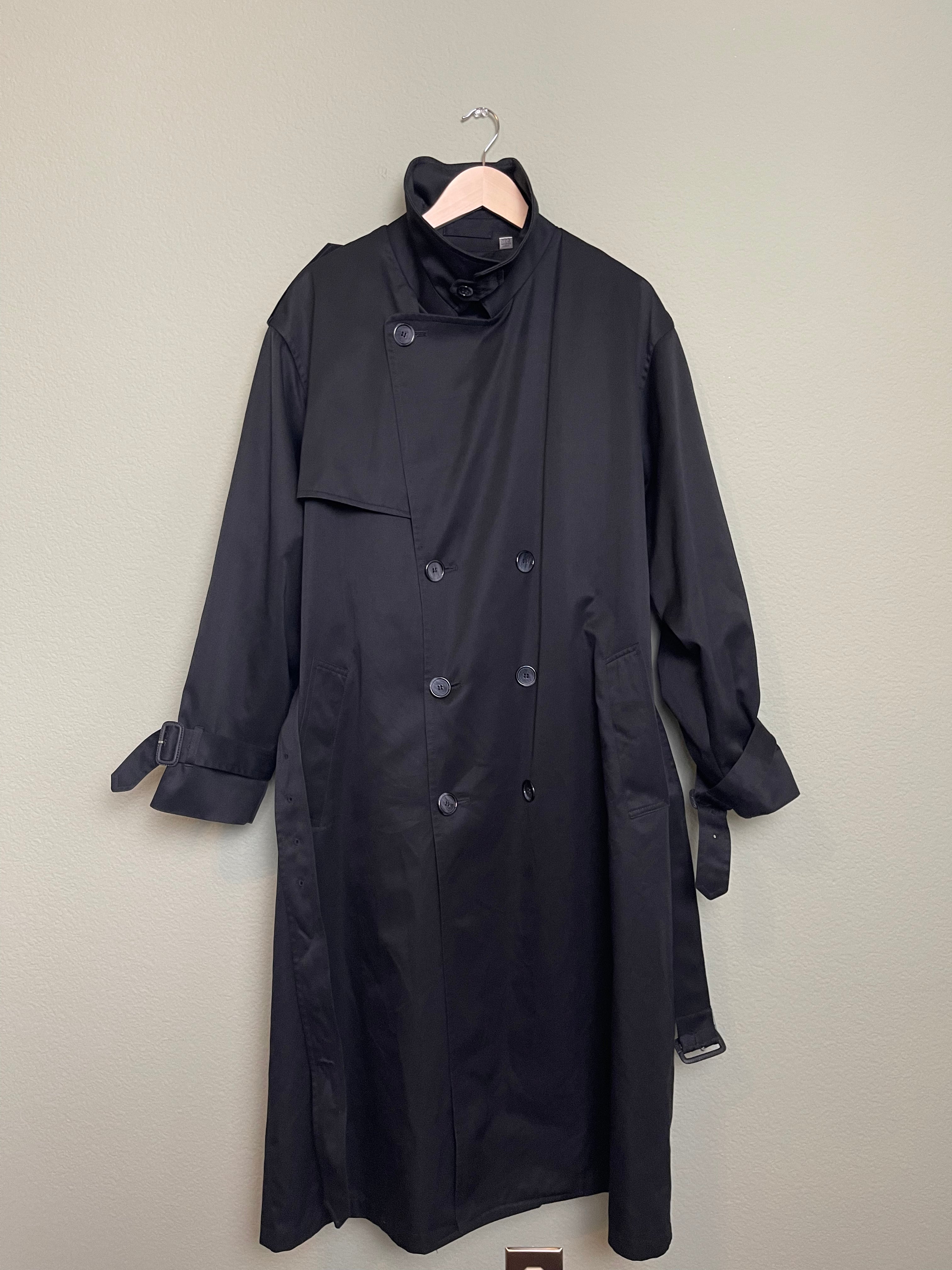 Vintage London Fog Black Trench Coat sz L-xl