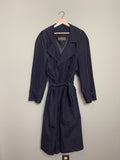 Vintage Joseph & Feiss Black Trench Coat sz xl-1x
