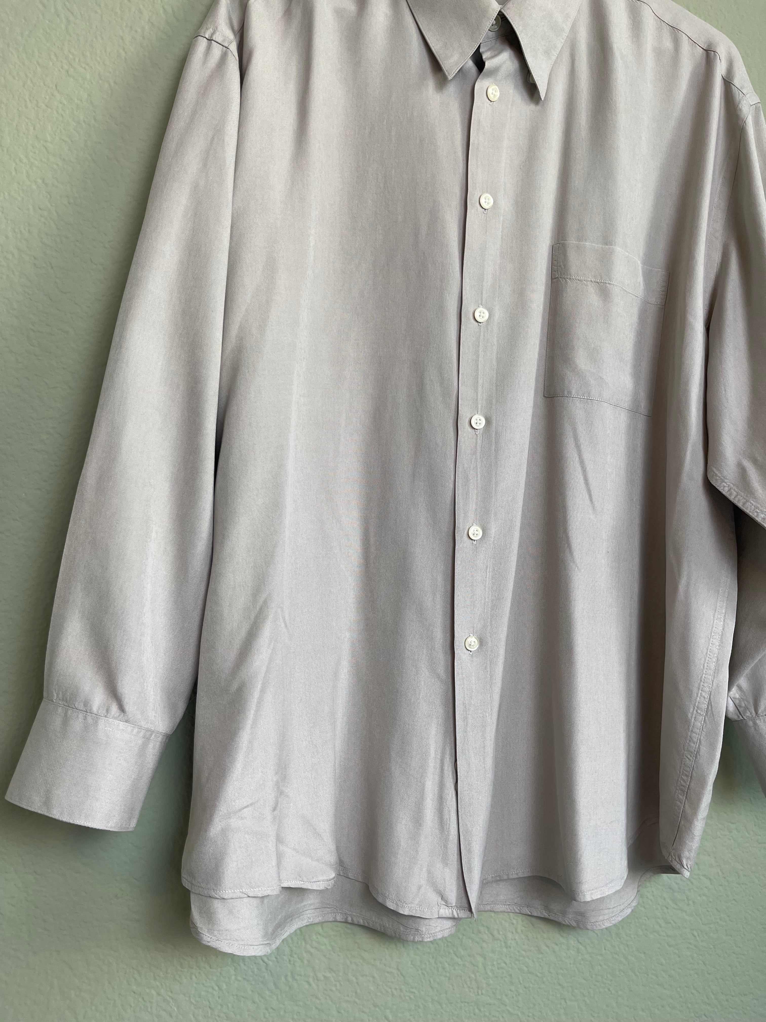 Silk Menswear Button Down sz xl-2x