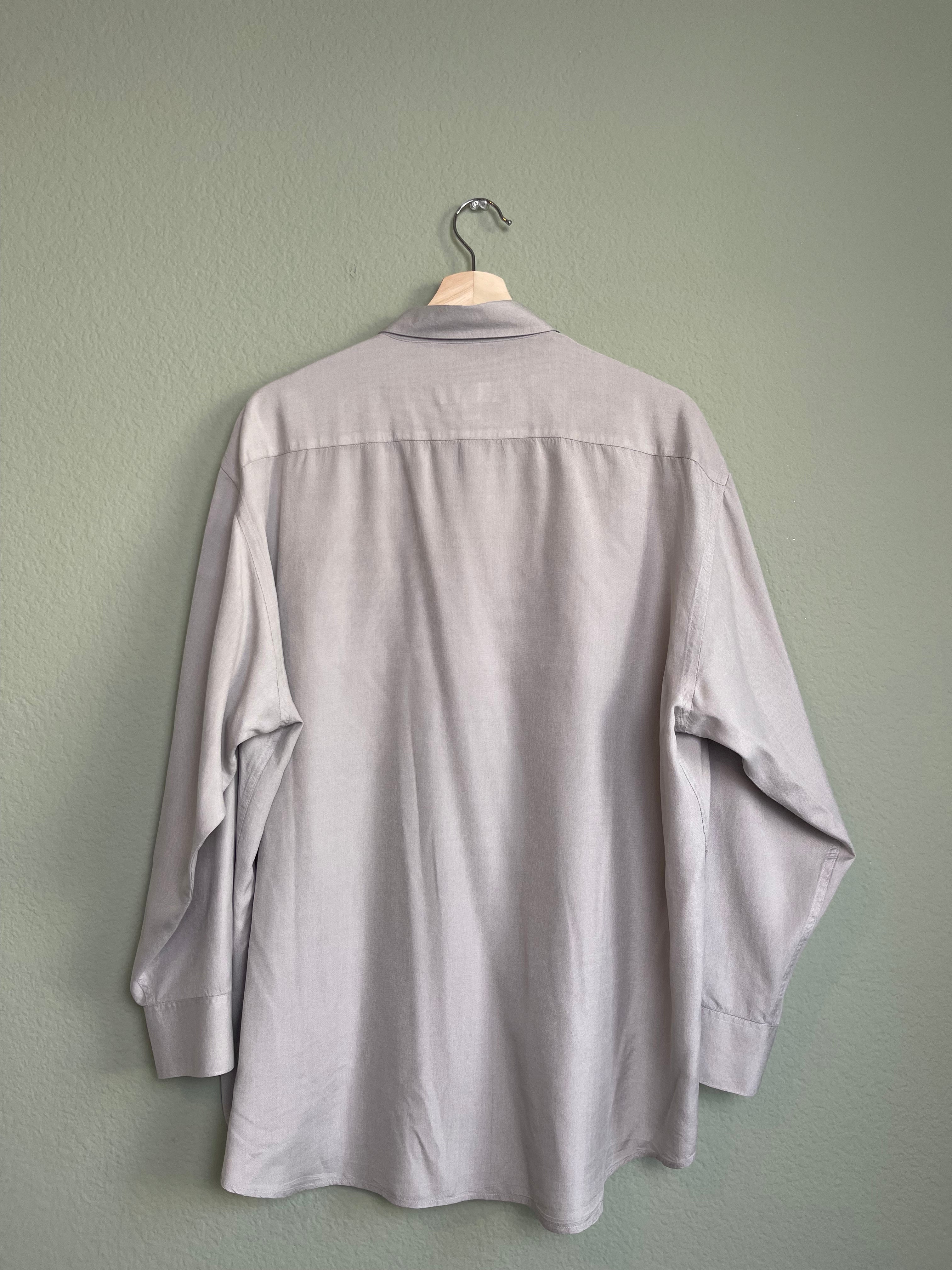 Silk Menswear Button Down sz xl-2x