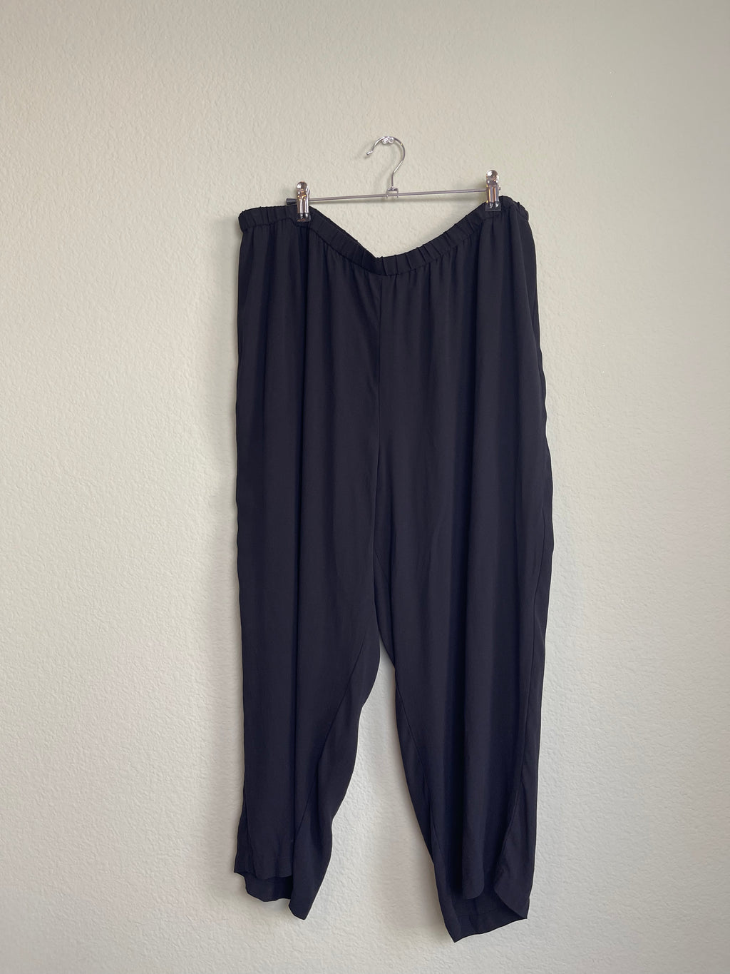 Eileen Fisher 100% Silk Flowy Pant sz xxl