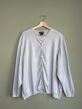 Lands End Cotton Crew Neck Button Front Cardi sz 3x
