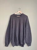 Charcoal Gray Menswear Crewneck Sweater sz xxl