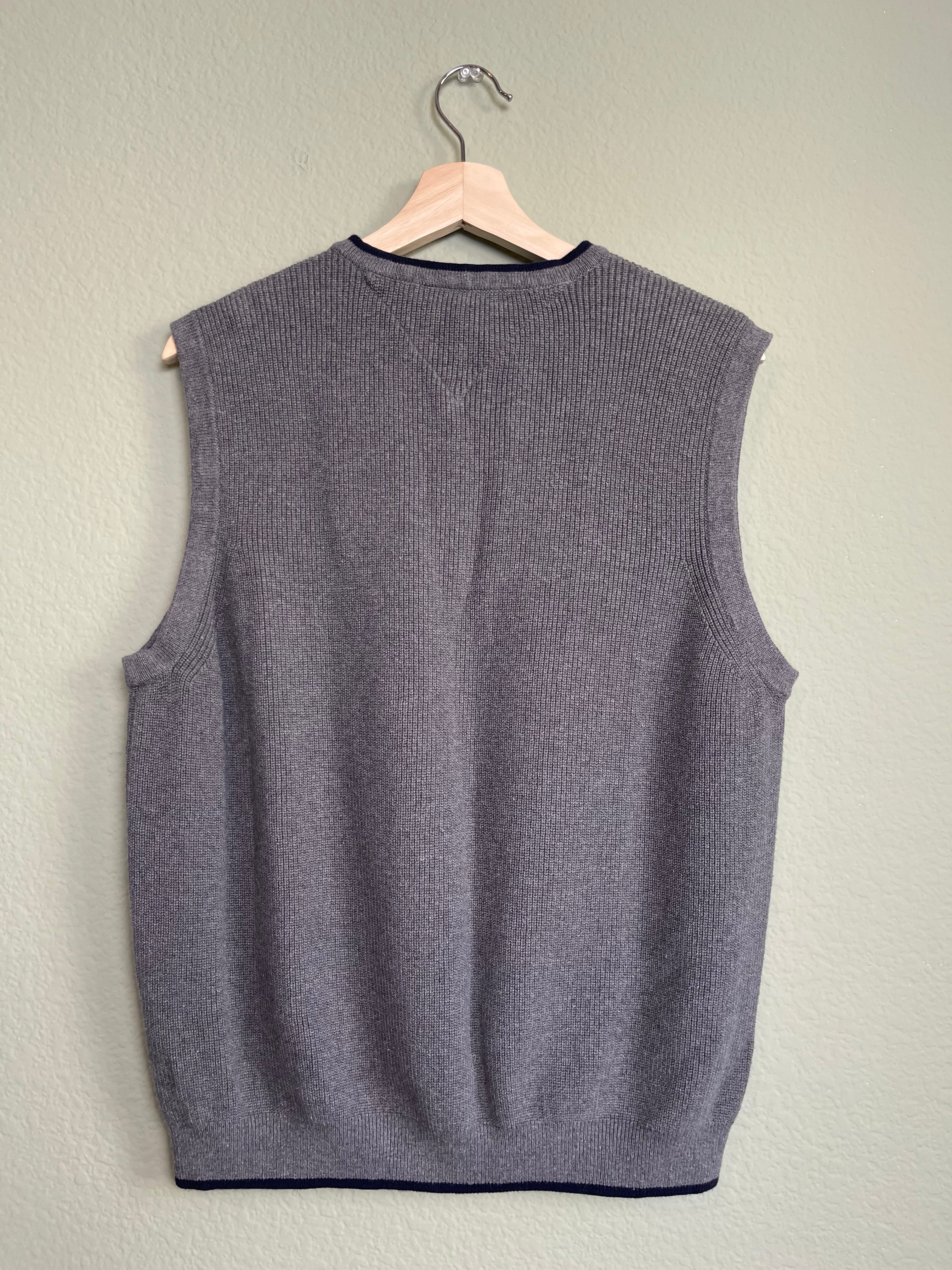 Tommy Hilfiger Cotton Sweater Vest sz l-xl