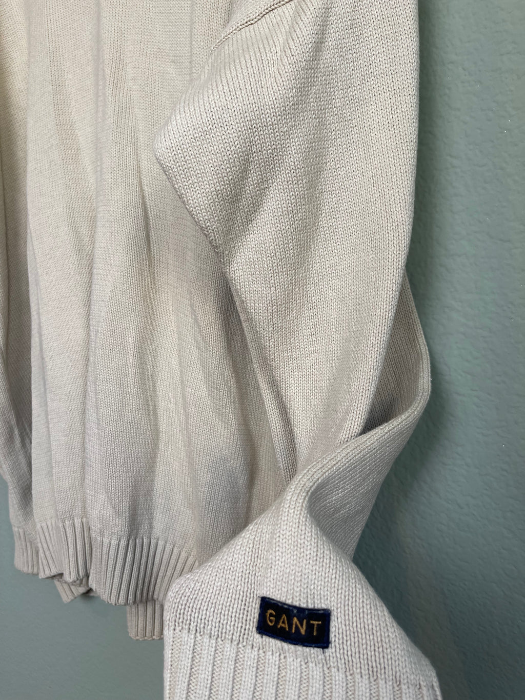 Vintage Menswear V Neck Knit Sweater sz xxl