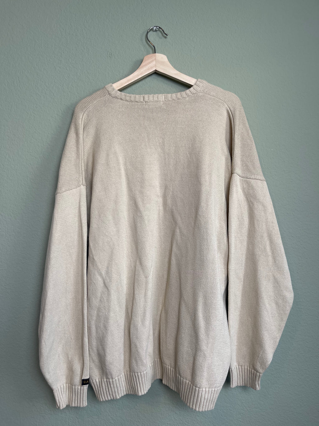 Vintage Menswear V Neck Knit Sweater sz xxl