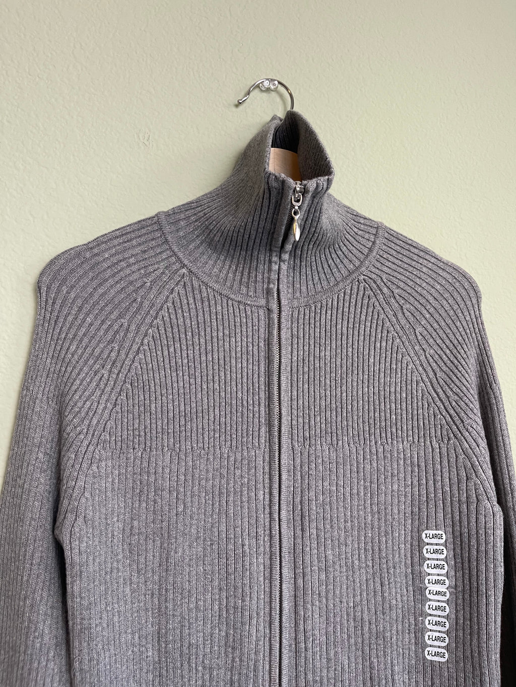 NWT Zip Front Sweater sz xl