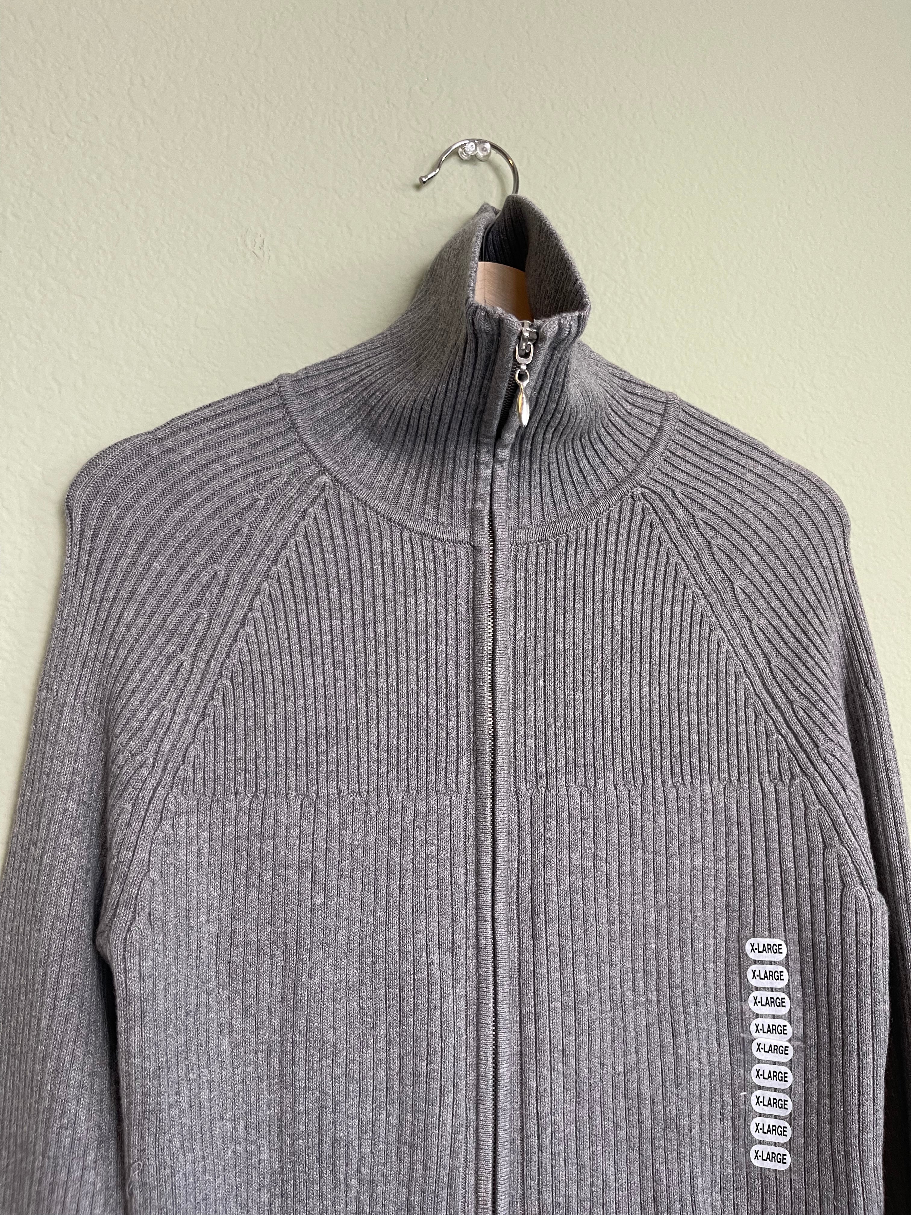 NWT Zip Front Sweater sz xl