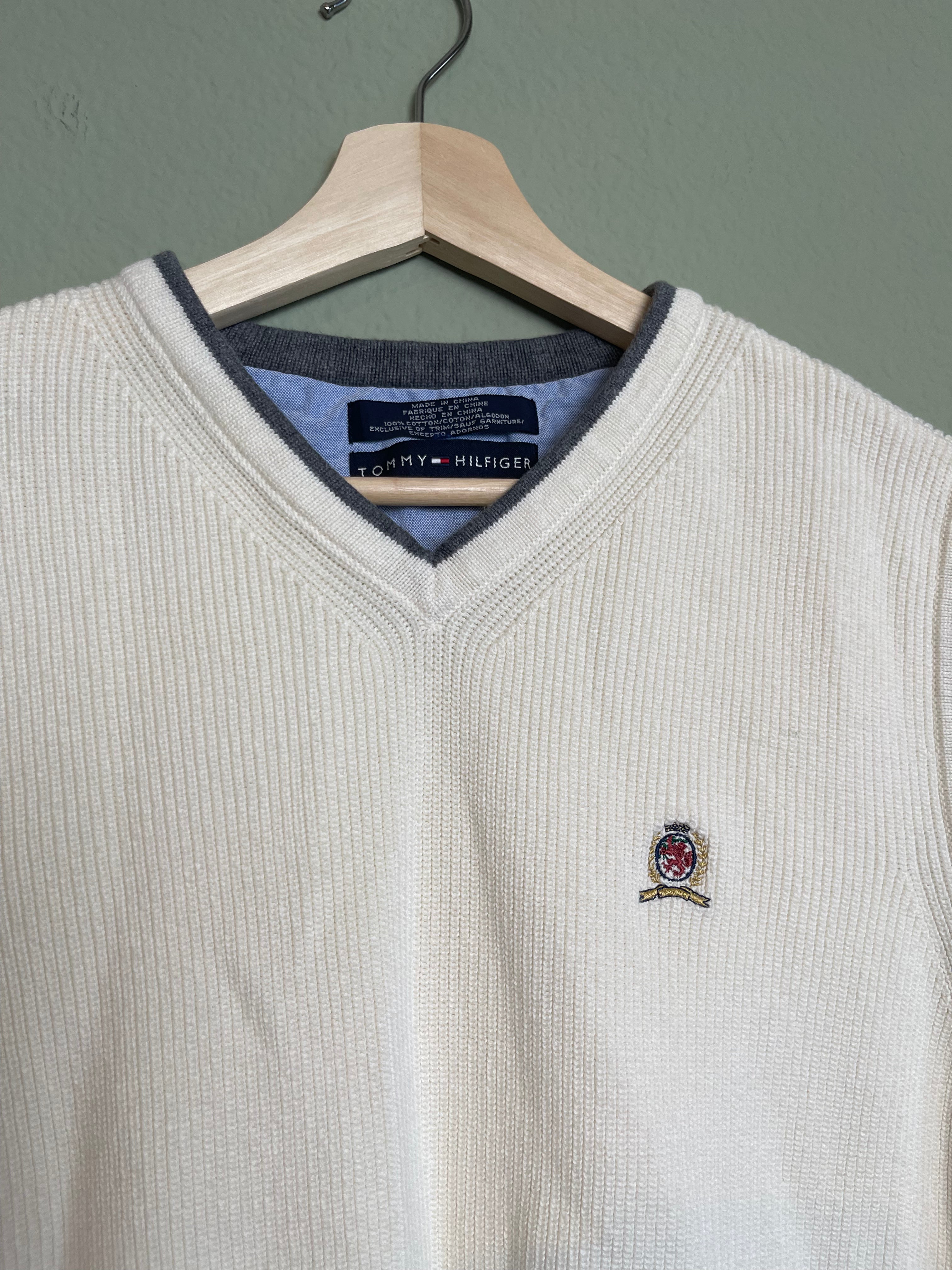 Tommy Hilfiger Cotton Sweater Vest sz l-xl