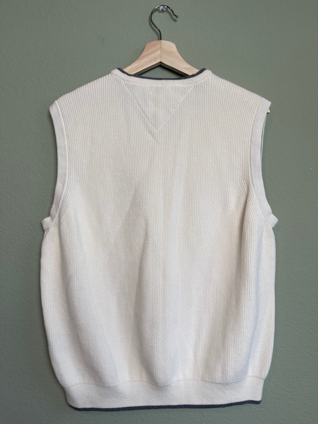 Tommy Hilfiger Cotton Sweater Vest sz l-xl