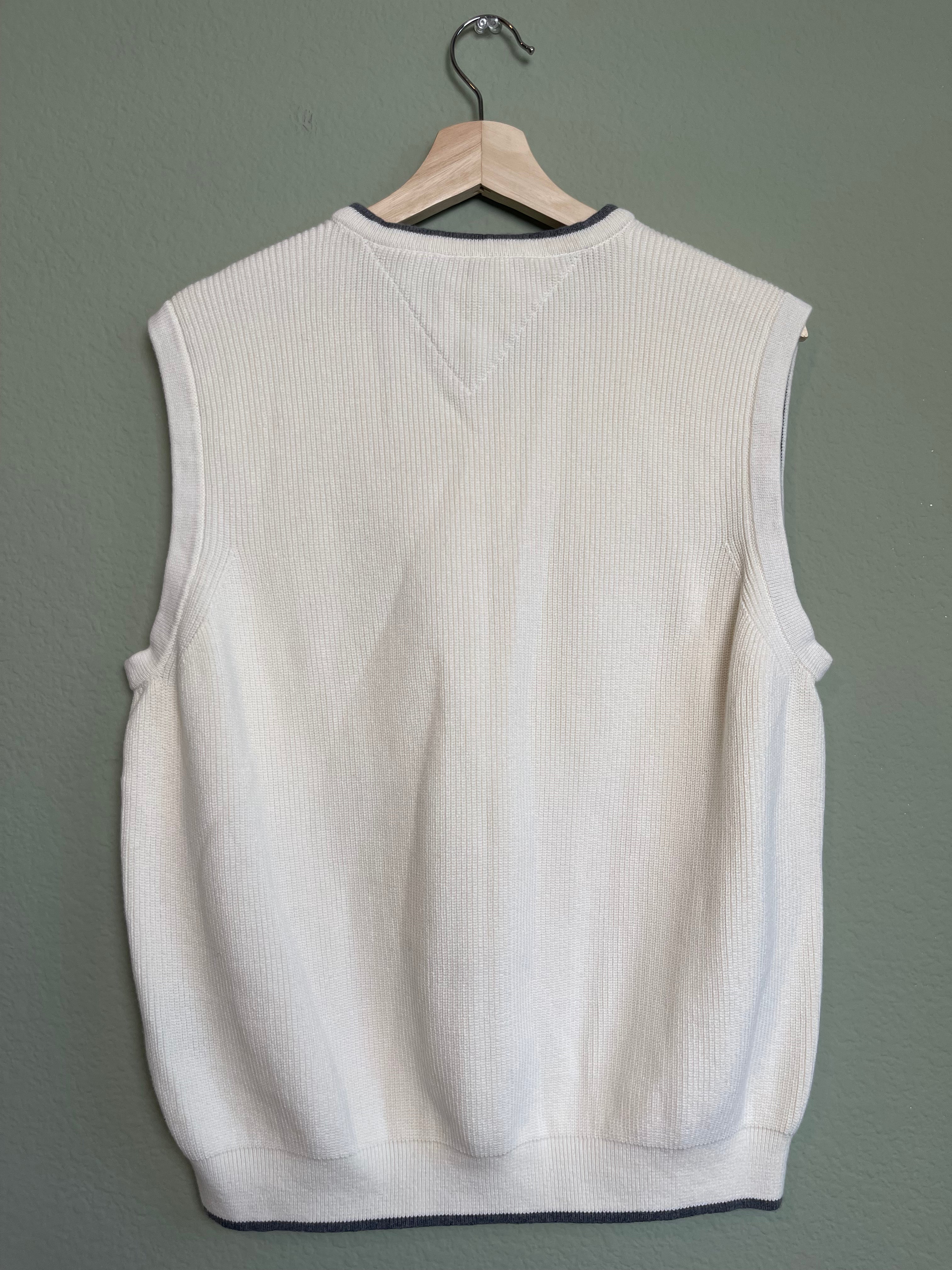 Tommy Hilfiger Cotton Sweater Vest sz l-xl