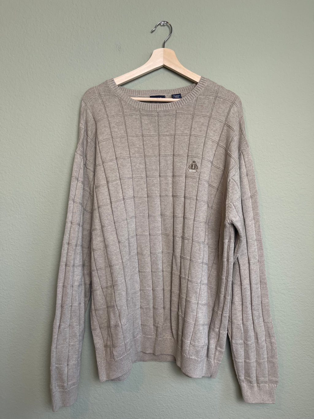 Vintage Menswear IZOD Crewneck Knit Sweater sz 2x-tall