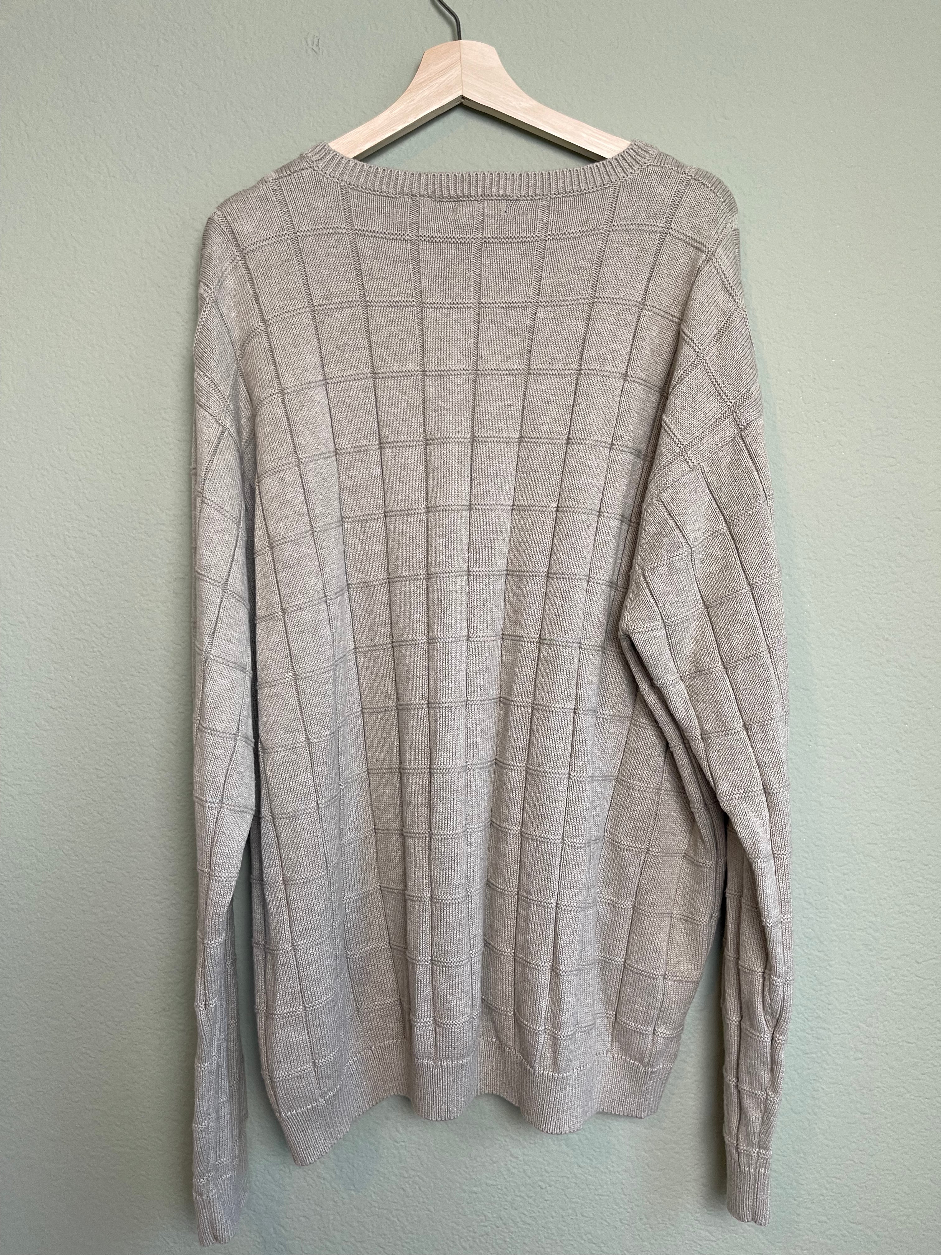 Vintage Menswear IZOD Crewneck Knit Sweater sz 2x-tall