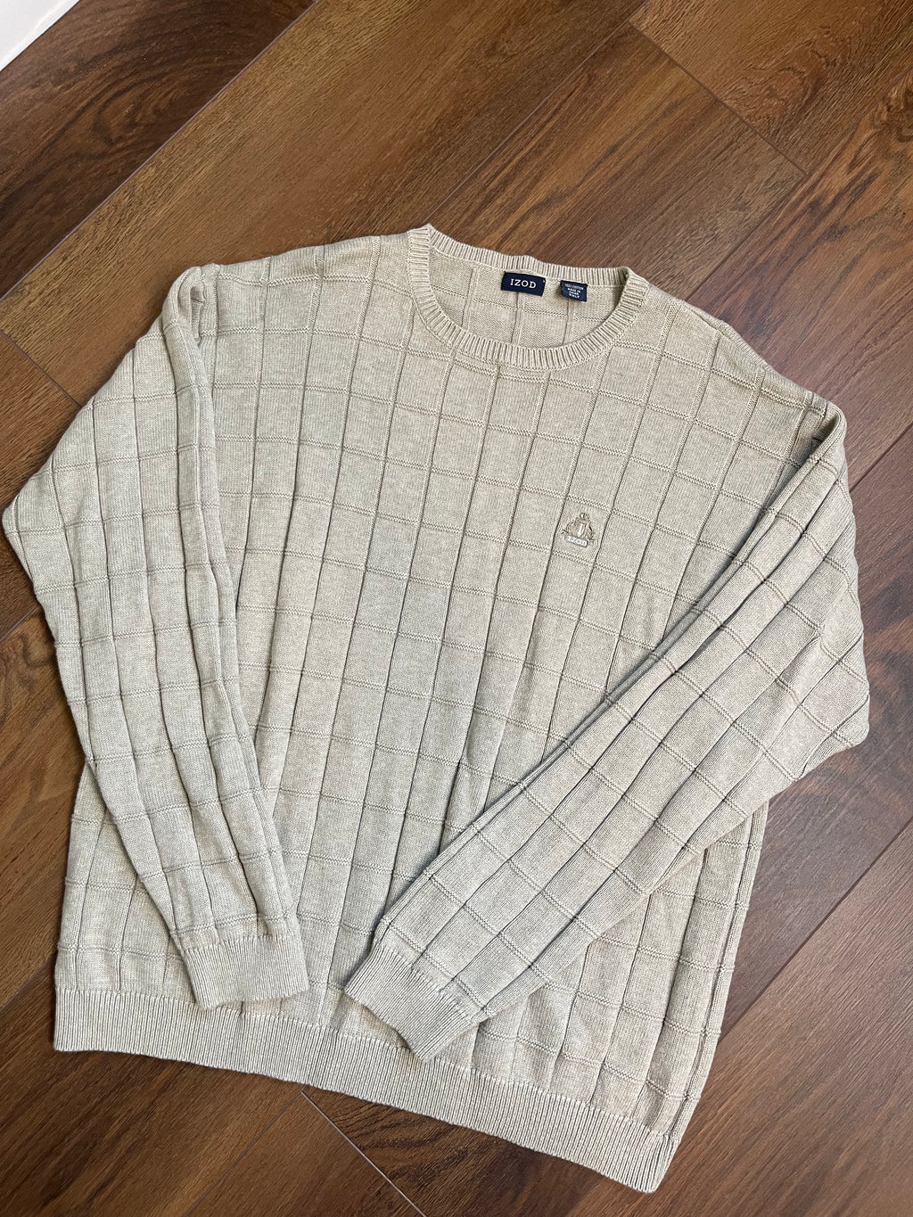 Vintage Menswear IZOD Crewneck Knit Sweater sz 2x-tall