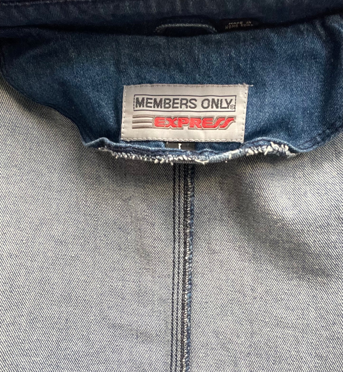 Vintage Members Only Denim Jacket sz L/XL